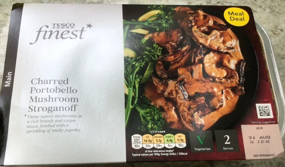 Charred Portobello Mushroom Stroganoff