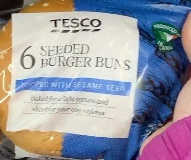 Seeded burger buns