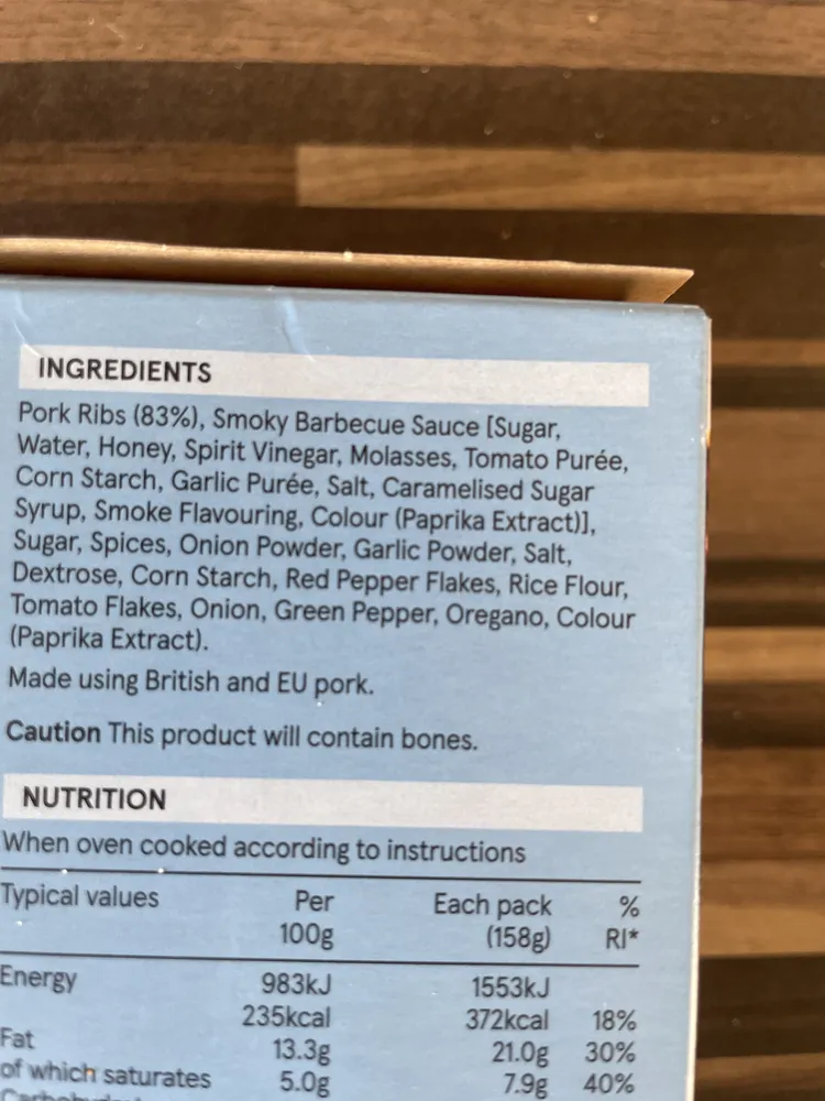 Bbq Pork Ribleta