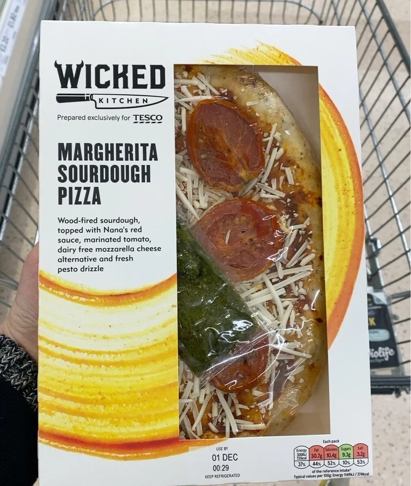 Margherita sourdough pizza