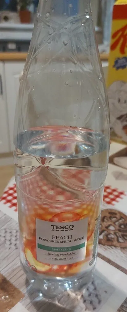 Peach flavoured water