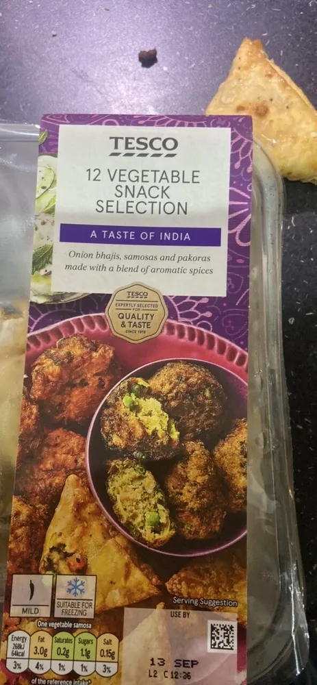 12 Vegetable Snack Selection