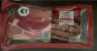 Smoked dry cured streaky bacon