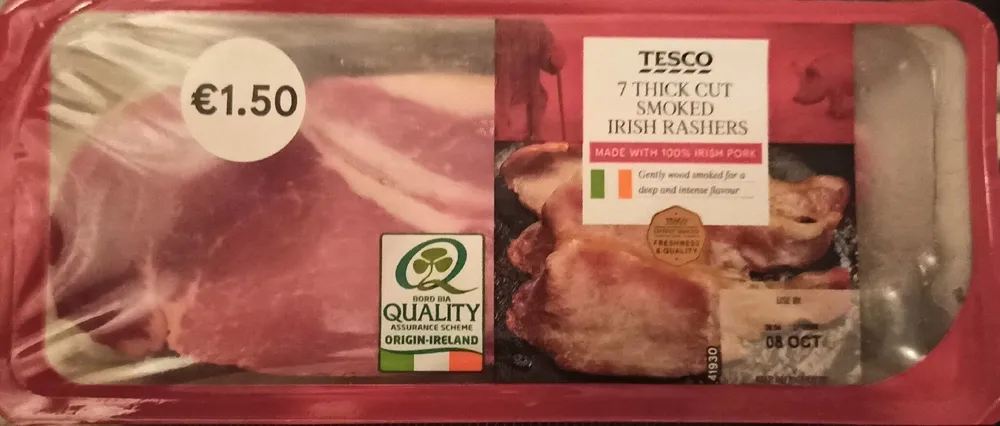 Thick Cut Smoked Irish Rashers