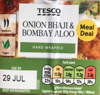 Onion Bhaji & Bombay Aloo