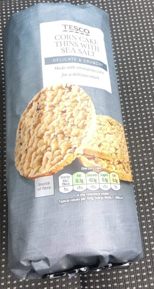 Corn cake thins with sea salt