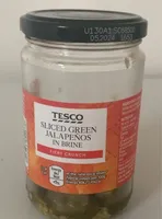 Sliced Green Jalapeños in Brine