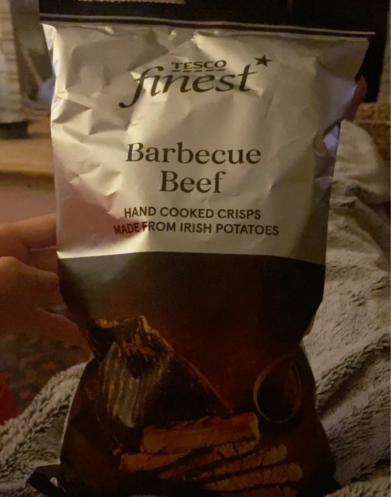 Barbecue beef crisps