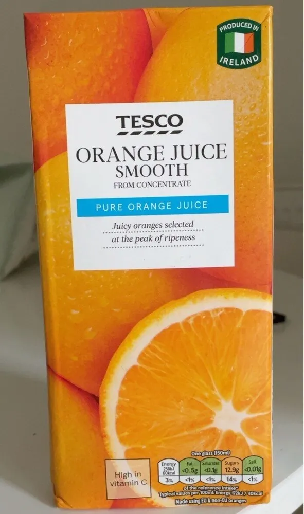 Orange juice smooth