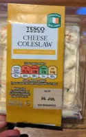 PRODUCED IN TESCORELAND CHEESE COLESLAW MATURE CHE