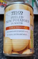 Peeled new potatoes