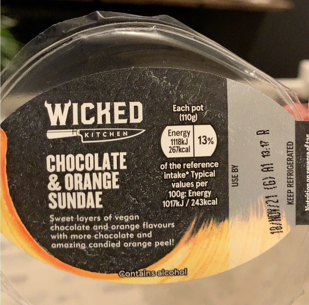 Chocolate & orange sundae