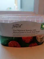 Vine ripened tomato with Mascarpone & basil