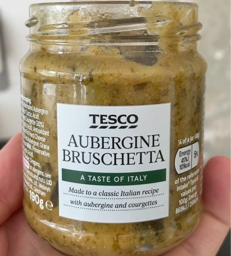 Aubergine bruschetta