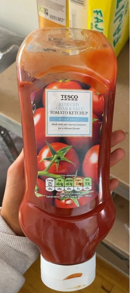Reduced sugar and salt tomato ketchup