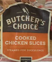 Cooked chicken slices