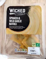 Spinach and wild garlic ravioli