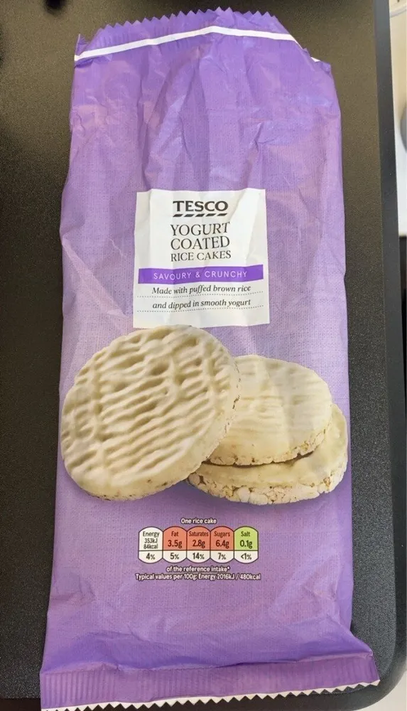 Yogurt Coated Rice Cakes