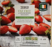 Fat free 4 strawberry yogurts