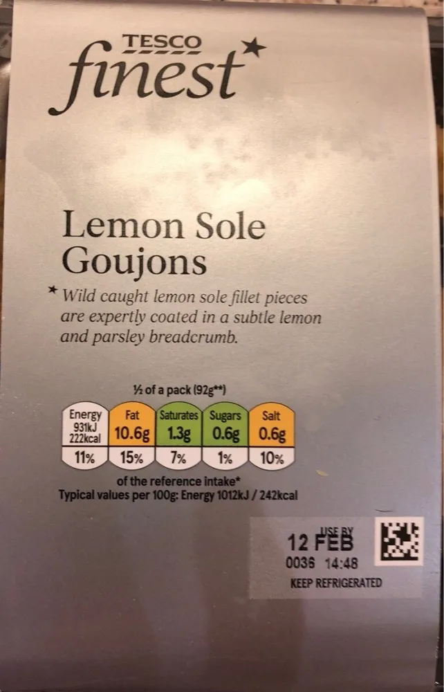 Lemon Sole Goujons