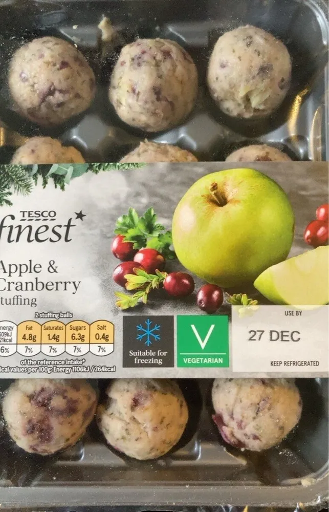 Apple & Cranberry stuffing