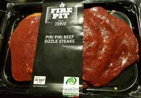 Piri piri Beef sizzle steaks