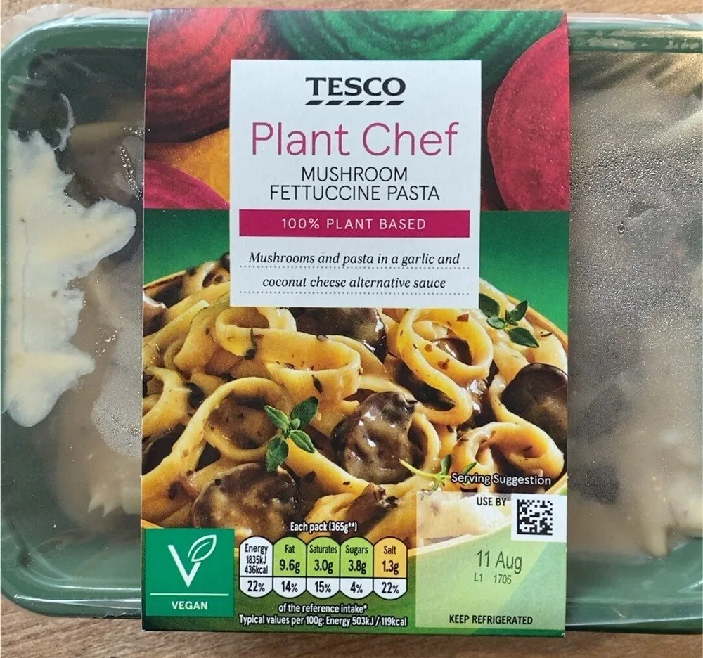 Plant Chef Mushroom Fettucine Pasta