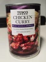 TESCO CHICKEN CURRY MILDLY SPICED & AROMATIC Succu