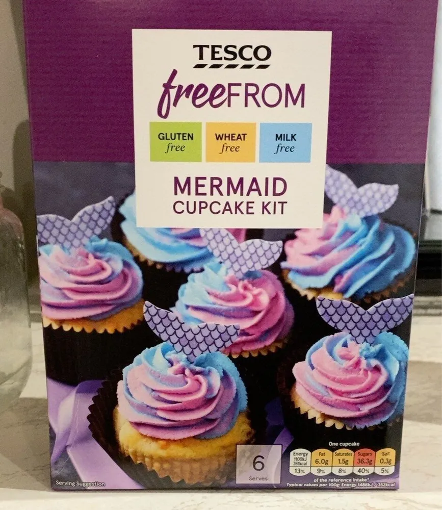 Mermaid cupcake mix