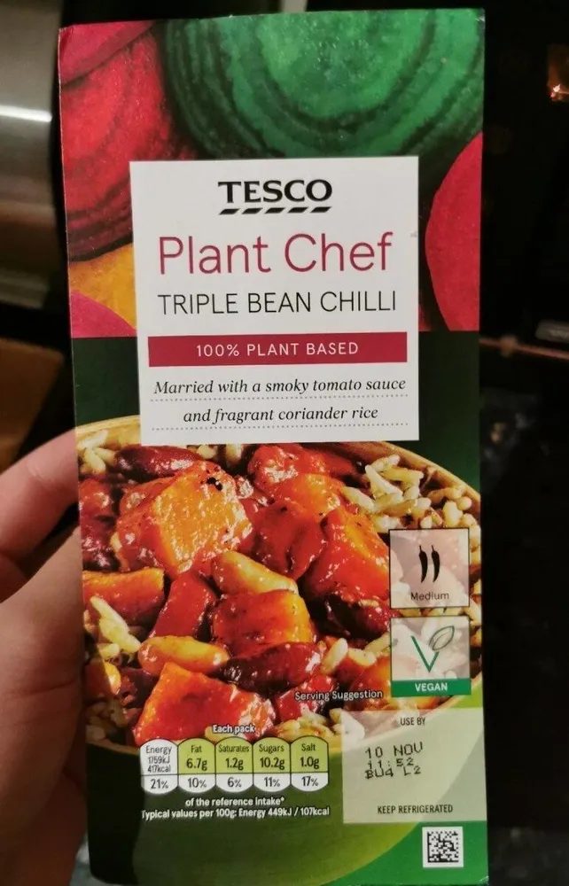Plant Chef Triple Bean Chilli