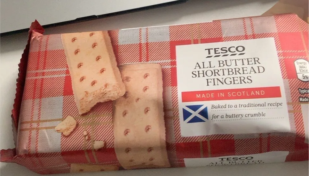 All butter shortbread fingers