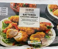 Battered chicken breast