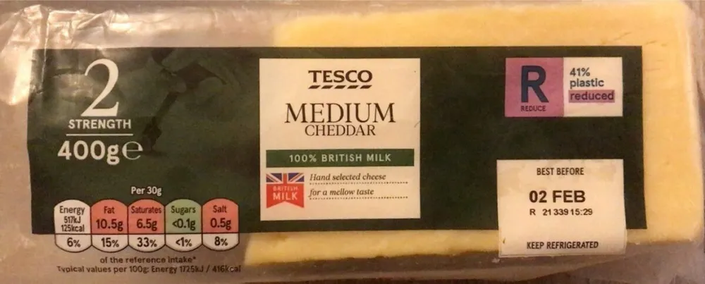Medium cheddar