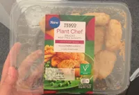 Breaded meat-free nuggets