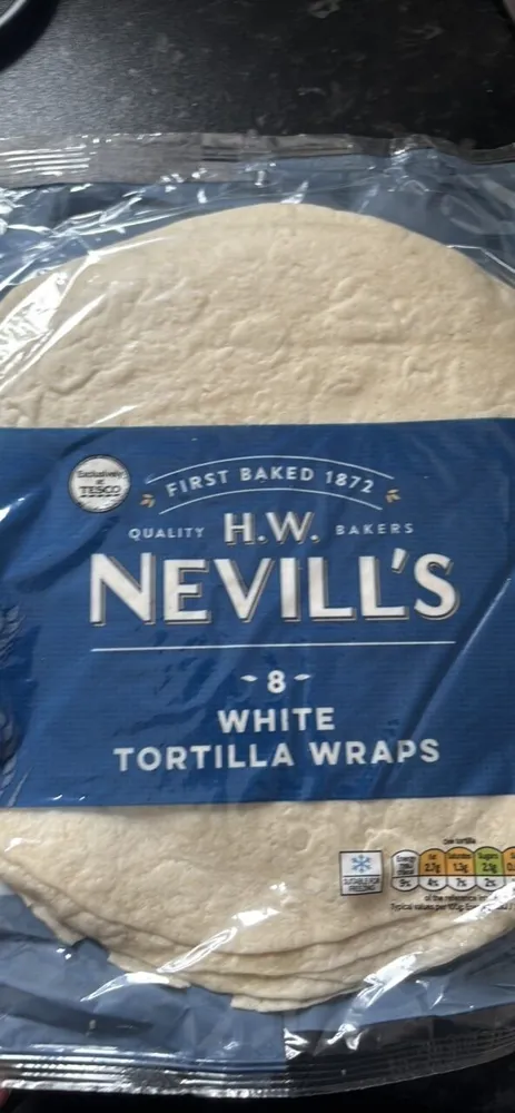 WHITE TORTILLA WRAPS