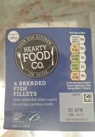 4 BREADED WHITE FISH FILLETS