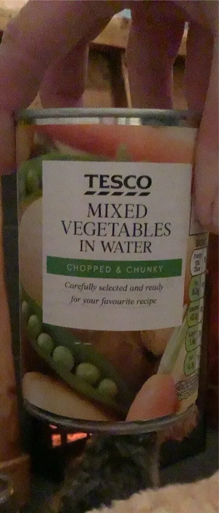 Mixed Vegetables in Water