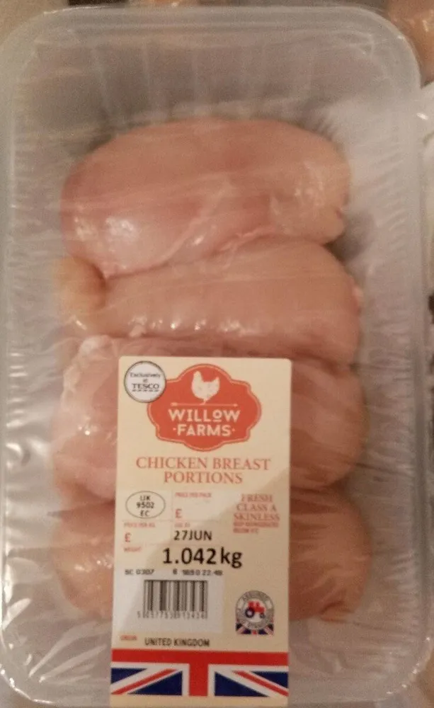 Chicken breast portions