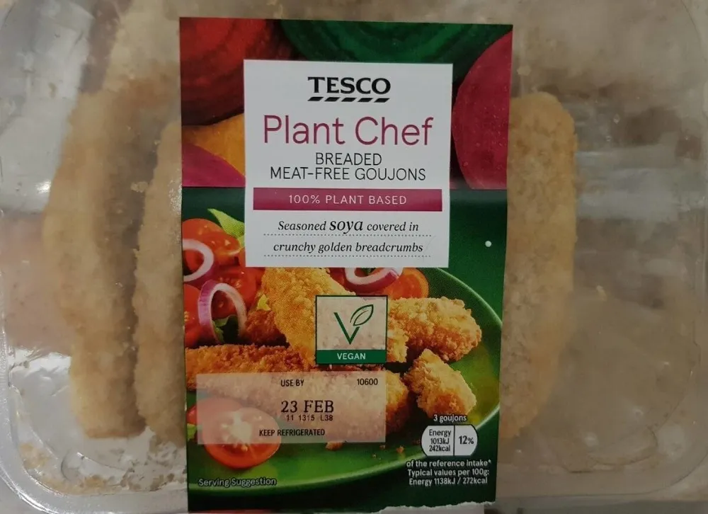 Breaded meat-free Goujons