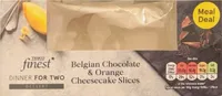 Belgian Chocolate & Orange Cheesecake Slices