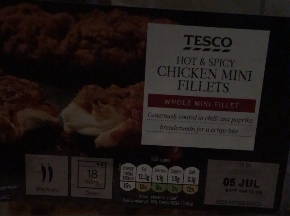 Hot & spicy CHICKEN MINI FILLETS