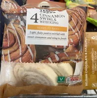 CINNAMON SWIRLS WITH ICING