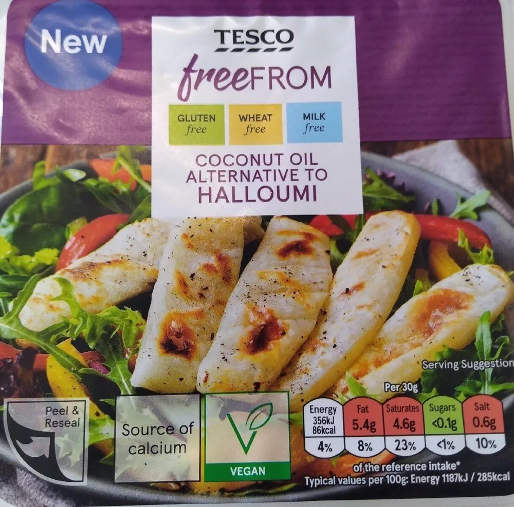 Coconut oil alternative to halloumi