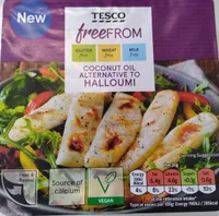 Coconut oil alternative to halloumi