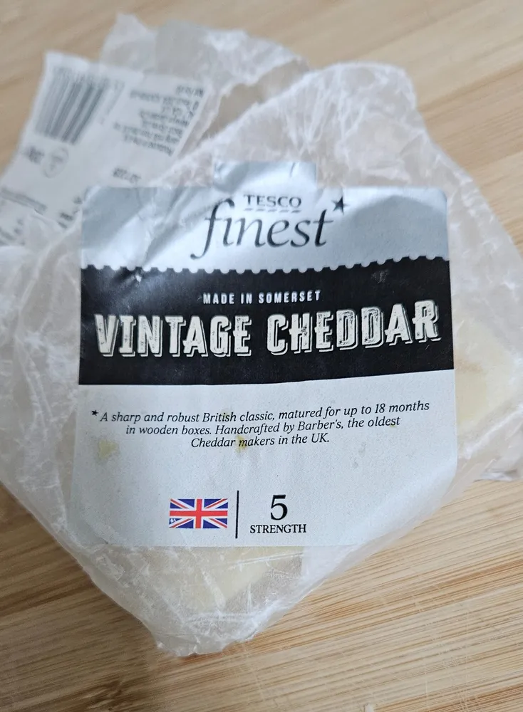 Tesco finest vintage cheddar