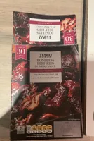 Boneless beef ribs in bbq sauce