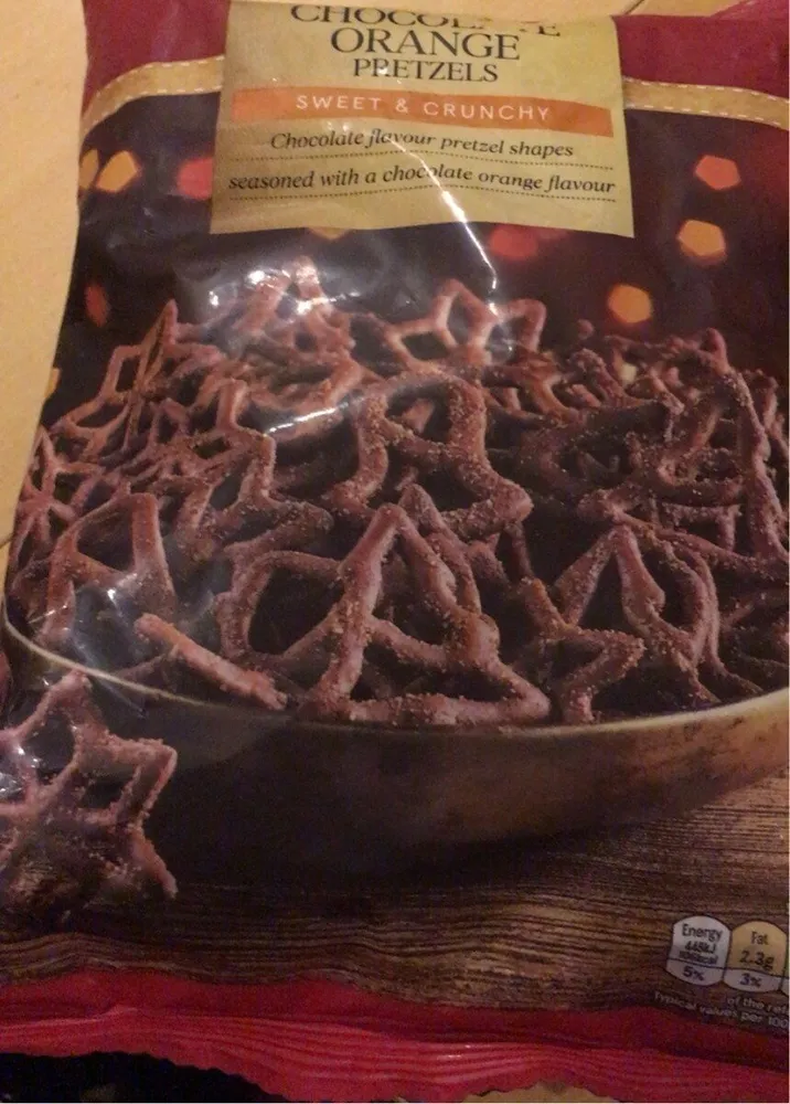 Chocolate orange pretzels