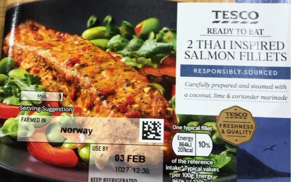 Thai inspired salmon fillets