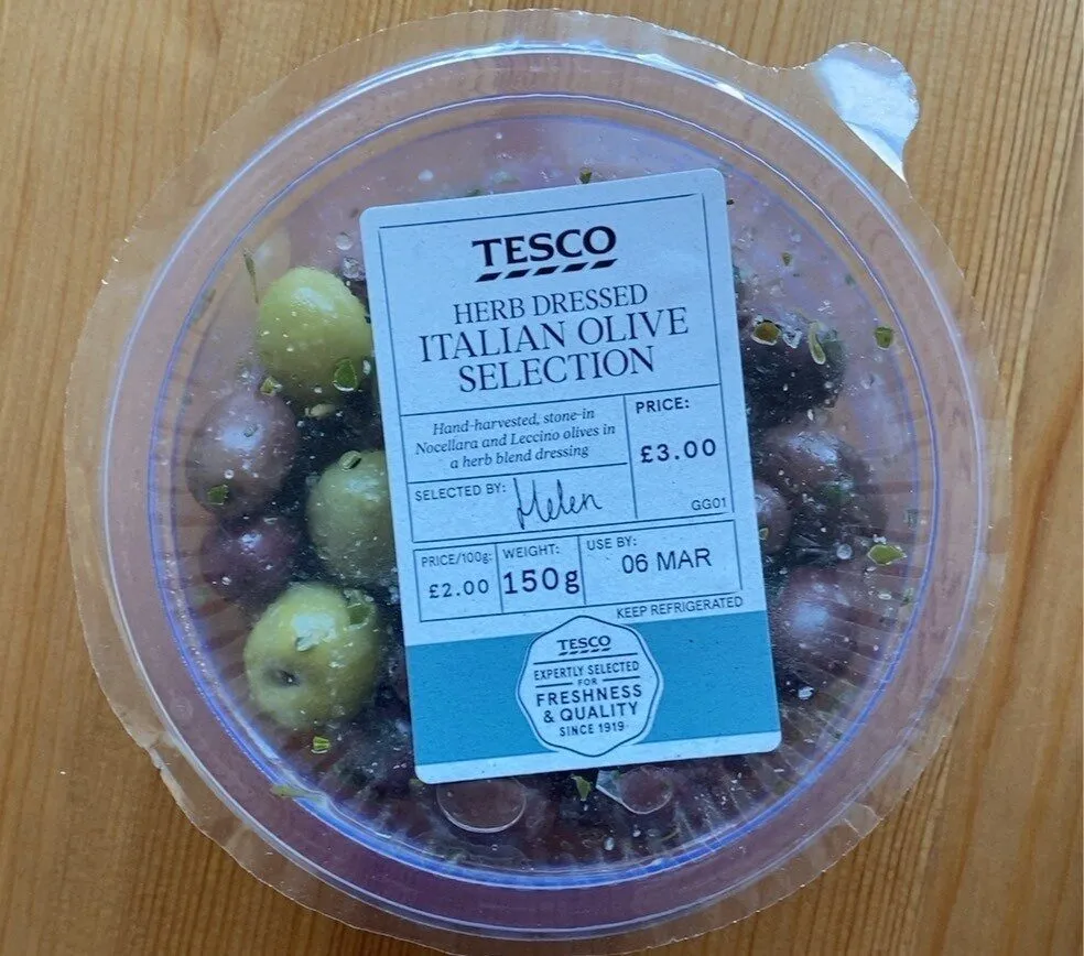 Herb dressed italian olive selection
