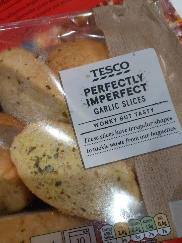 Perfectly imperfect garlic slices